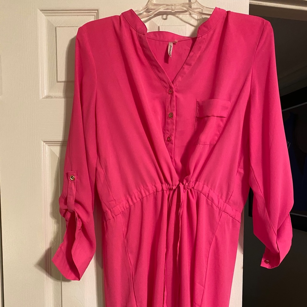 Hot pink dress